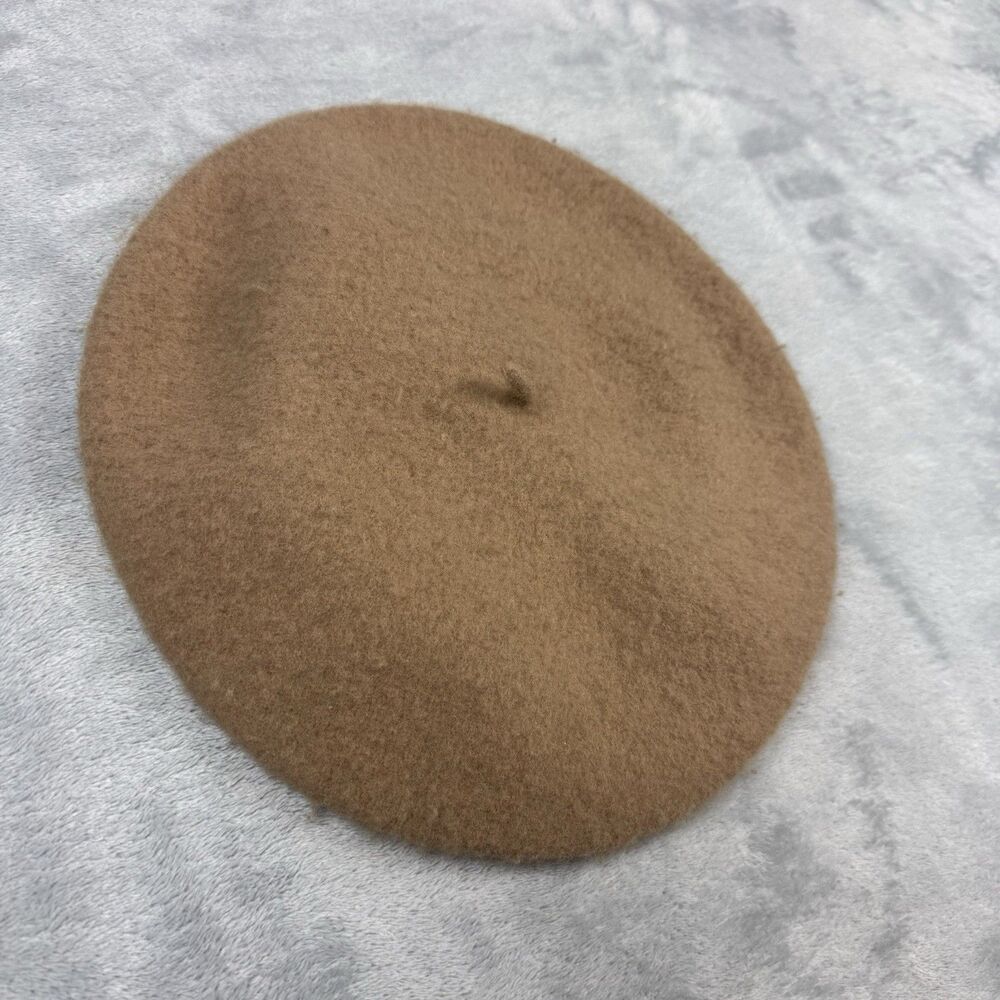 Vintage Banash 100% Wool Camel Beret Hat
